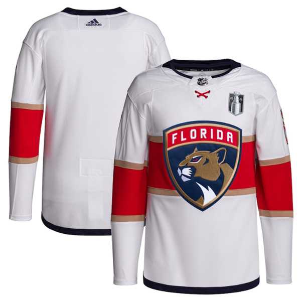 Mens Florida Panthers Blank White 2023 Stanley Cup Final Stitched Jersey Dzhi->florida panthers->NHL Jersey